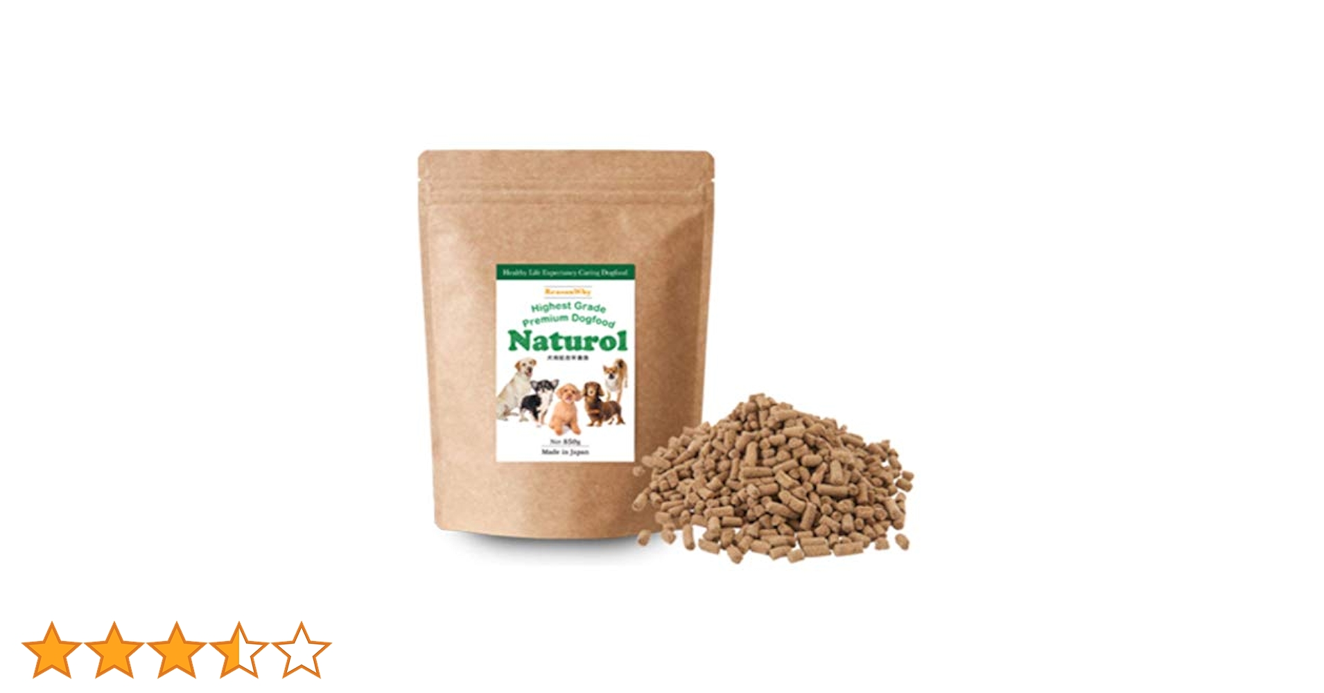 Naturol ナチュロル　プレミアムドッグフード 850g 4袋 Amazon.co.jp: ナチュロル ドッグフード (850g) 国産 無添加